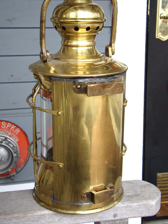 An Antique Ships' Bulkhead Lamp, American circa 1900-1920 — image 2